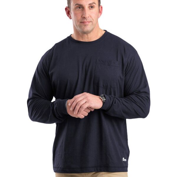 Unisex Performance Long-Sleeve Pocket T-Shirt Thumbnail