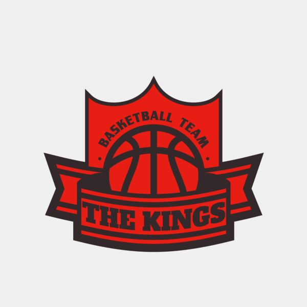 The Kings Basketball team Logo Template Thumbnail