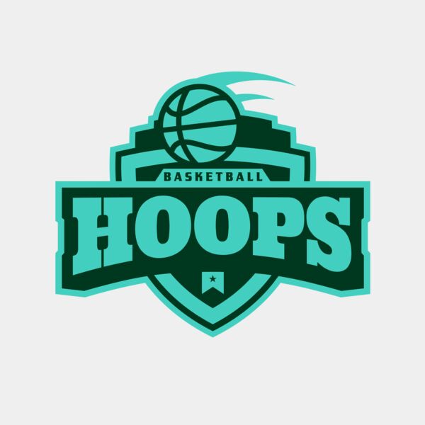Hoops Basketball logo template 02 Thumbnail
