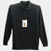Long Sleeve Silk Touch Polo with Pocket Thumbnail