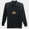 Long Sleeve Silk Touch Polo with Pocket Thumbnail