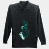 Long Sleeve Silk Touch Polo with Pocket Thumbnail