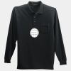 Long Sleeve Silk Touch Polo with Pocket Thumbnail