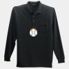 Long Sleeve Silk Touch Polo with Pocket Thumbnail