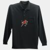 Long Sleeve Silk Touch Polo with Pocket Thumbnail