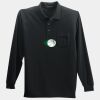 Long Sleeve Silk Touch Polo with Pocket Thumbnail