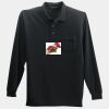 Long Sleeve Silk Touch Polo with Pocket Thumbnail