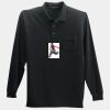 Long Sleeve Silk Touch Polo with Pocket Thumbnail