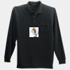 Long Sleeve Silk Touch Polo with Pocket Thumbnail