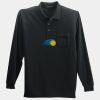 Long Sleeve Silk Touch Polo with Pocket Thumbnail