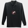 Long Sleeve Silk Touch Polo with Pocket Thumbnail