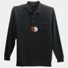 Long Sleeve Silk Touch Polo with Pocket Thumbnail
