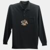 Long Sleeve Silk Touch Polo with Pocket Thumbnail