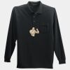 Long Sleeve Silk Touch Polo with Pocket Thumbnail