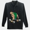 Long Sleeve Silk Touch Polo with Pocket Thumbnail