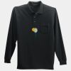 Long Sleeve Silk Touch Polo with Pocket Thumbnail