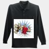 Long Sleeve Silk Touch Polo with Pocket Thumbnail