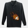 Long Sleeve Silk Touch Polo with Pocket Thumbnail