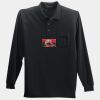 Long Sleeve Silk Touch Polo with Pocket Thumbnail