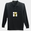 Long Sleeve Silk Touch Polo with Pocket Thumbnail