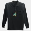 Long Sleeve Silk Touch Polo with Pocket Thumbnail