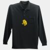 Long Sleeve Silk Touch Polo with Pocket Thumbnail