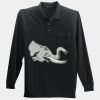 Long Sleeve Silk Touch Polo with Pocket Thumbnail