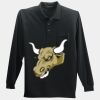 Long Sleeve Silk Touch Polo with Pocket Thumbnail