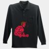 Long Sleeve Silk Touch Polo with Pocket Thumbnail