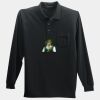 Long Sleeve Silk Touch Polo with Pocket Thumbnail