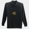 Long Sleeve Silk Touch Polo with Pocket Thumbnail