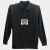Long Sleeve Silk Touch Polo with Pocket Thumbnail
