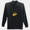 Long Sleeve Silk Touch Polo with Pocket Thumbnail