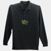 Long Sleeve Silk Touch Polo with Pocket Thumbnail