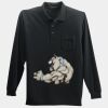 Long Sleeve Silk Touch Polo with Pocket Thumbnail