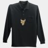 Long Sleeve Silk Touch Polo with Pocket Thumbnail