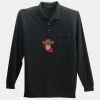 Long Sleeve Silk Touch Polo with Pocket Thumbnail