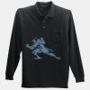 Long Sleeve Silk Touch Polo with Pocket Thumbnail
