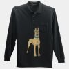Long Sleeve Silk Touch Polo with Pocket Thumbnail