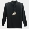 Long Sleeve Silk Touch Polo with Pocket Thumbnail