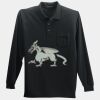 Long Sleeve Silk Touch Polo with Pocket Thumbnail