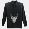 Long Sleeve Silk Touch Polo with Pocket Thumbnail