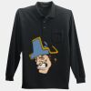 Long Sleeve Silk Touch Polo with Pocket Thumbnail