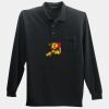 Long Sleeve Silk Touch Polo with Pocket Thumbnail