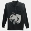 Long Sleeve Silk Touch Polo with Pocket Thumbnail