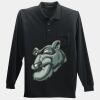 Long Sleeve Silk Touch Polo with Pocket Thumbnail