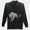 Long Sleeve Silk Touch Polo with Pocket Thumbnail