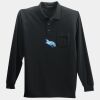 Long Sleeve Silk Touch Polo with Pocket Thumbnail
