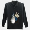 Long Sleeve Silk Touch Polo with Pocket Thumbnail