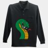 Long Sleeve Silk Touch Polo with Pocket Thumbnail